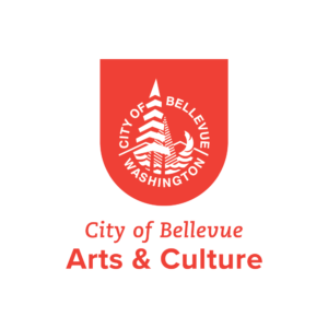 Bellevue Arts and Culture logo - orange shield