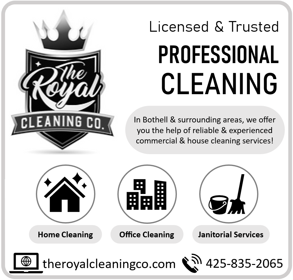 The Royal Cleaning Co. 
theroyalcleaningco.com
425.835.2065