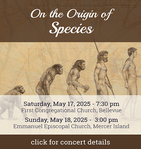 "On the Origin of Species" - May 2025 Concert - click for more info