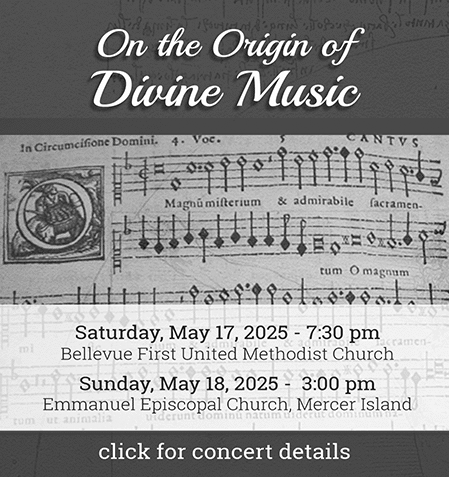 clickable image: May 2025 concert "On the Origin of Divine Music"